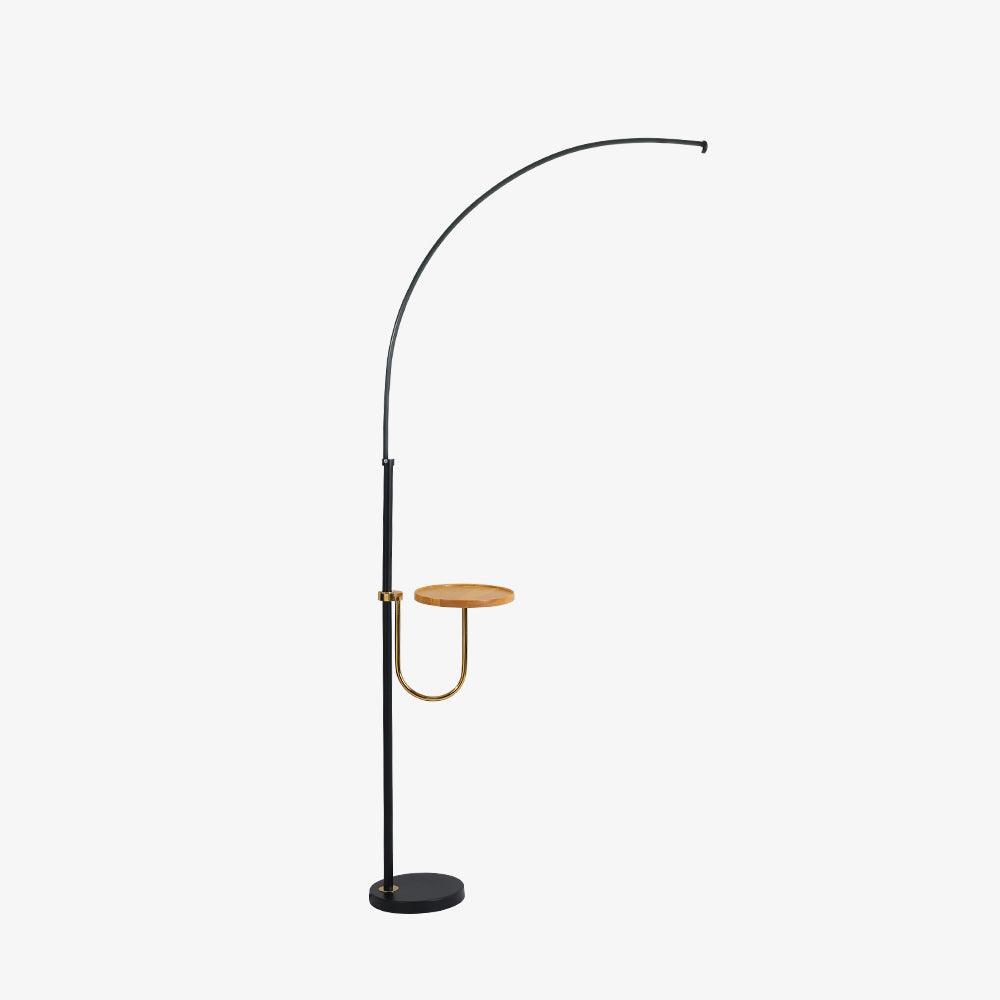 Nordic Minimalist Arc Floor Lamp Contemporary Curved LED Standing Light for Living Room
