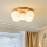 modern-nordic-wood-round-flush-mount-ceiling-light-with-white-glass-shades