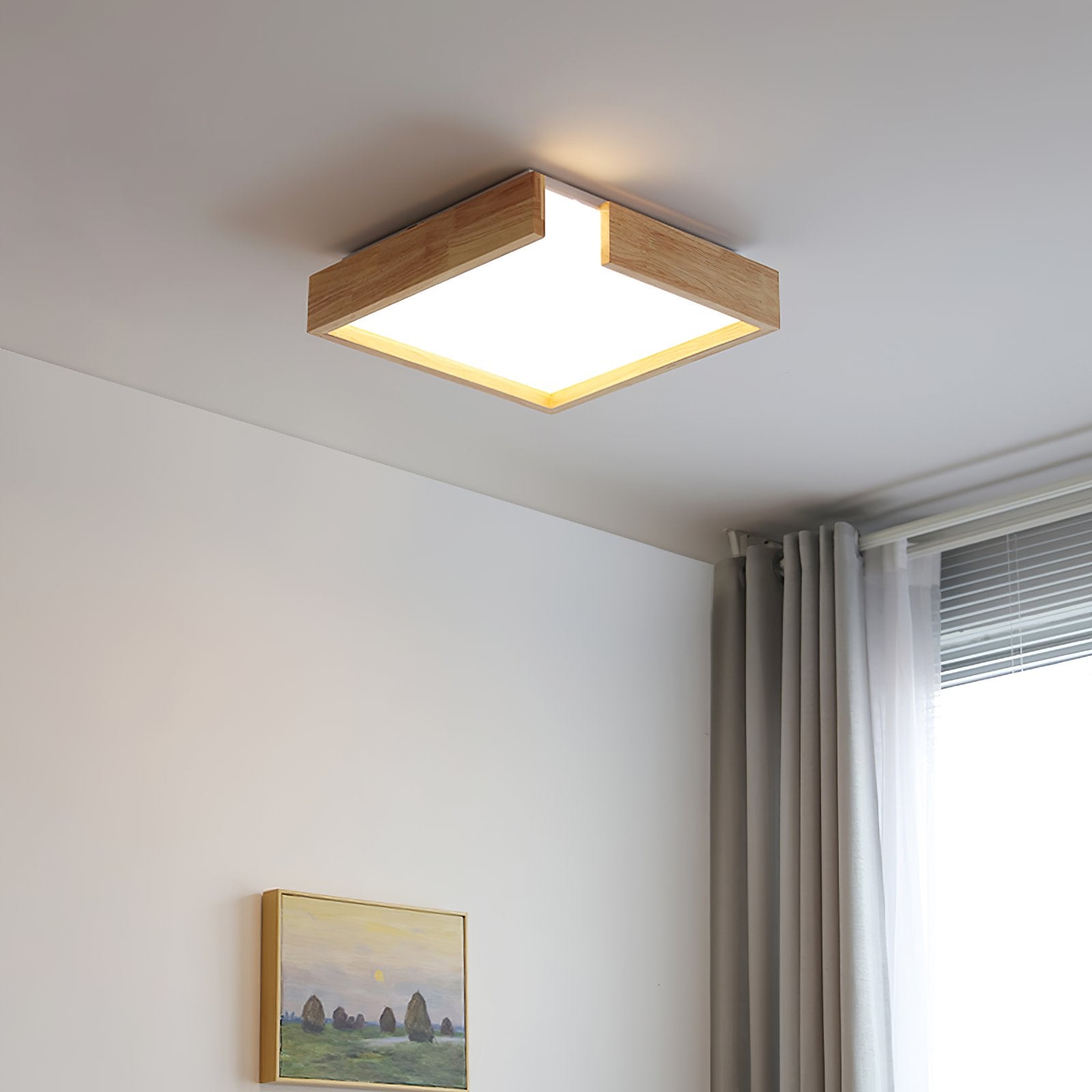 notched-modern-round-wood-flush-mount-ceiling-light-with-integrated-led-and-acrylic-diffuser