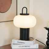 Modern Nox Metal and Glass Portable Table Lamp for Reading and Bedside Lighting
