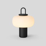 Modern Nox Metal and Glass Portable Table Lamp for Reading and Bedside Lighting