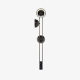 Modern LED Floor Lamp Black Three Light Tall Accent Light for Living Room
