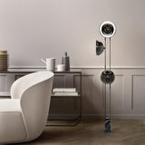 Modern LED Floor Lamp Black Three Light Tall Accent Light for Living Room