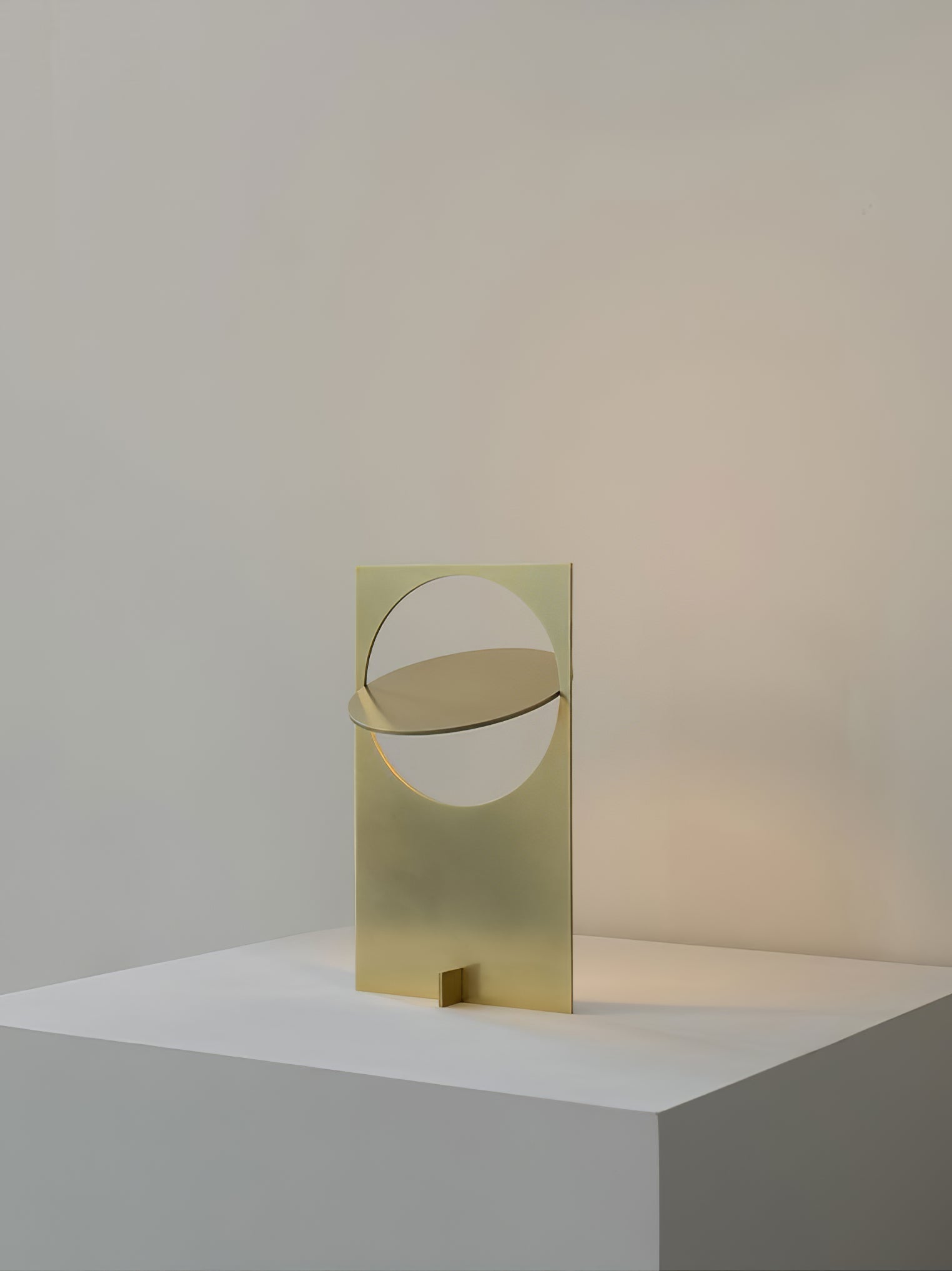 Minimalist Geometric Iron Reading Table Lamp with Adjustable Integrated LED Spotlight