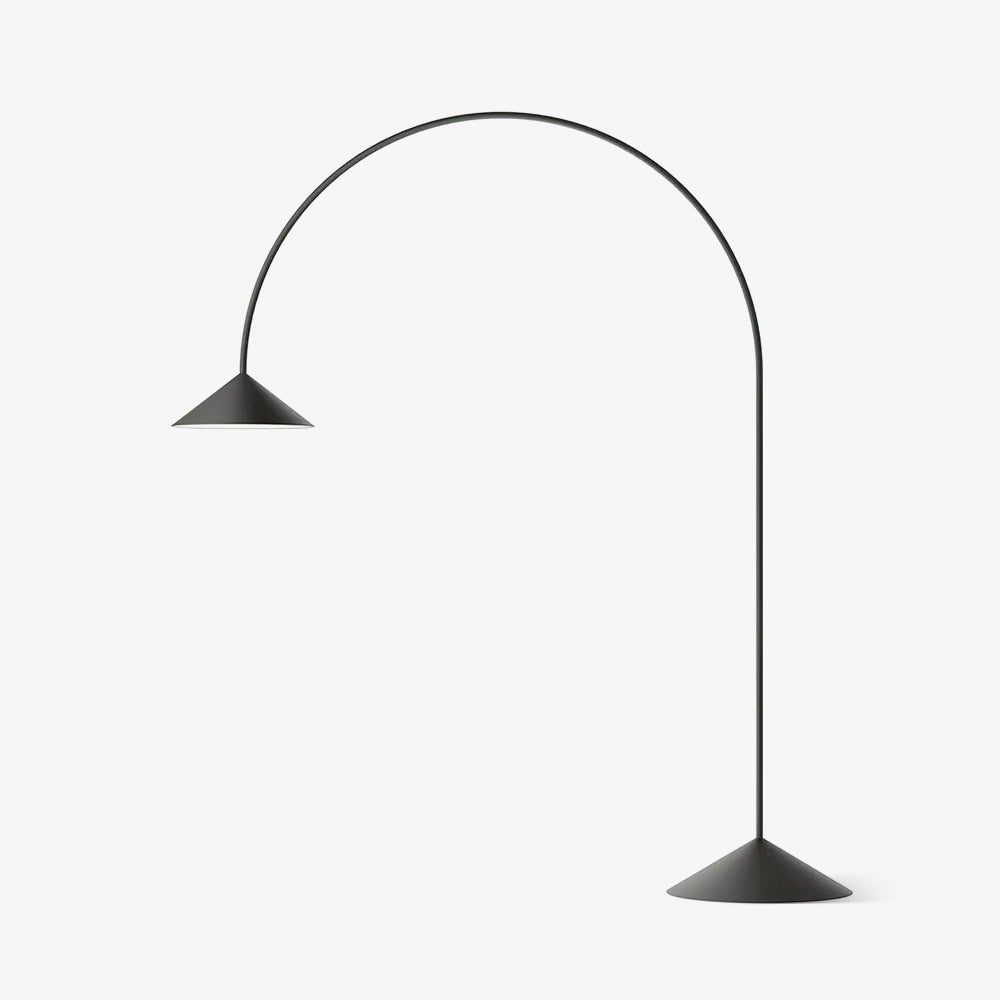 Modern Arc Torchiere Floor Lamp with Flexible Extension and Aluminum Body