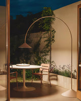 Modern Arc Torchiere Floor Lamp with Flexible Extension and Aluminum Body
