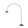 Modern Arc Torchiere Floor Lamp with Flexible Extension and Aluminum Body