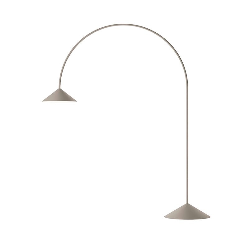 Modern Arc Torchiere Floor Lamp with Flexible Extension and Aluminum Body
