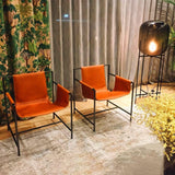 Modern Oda Hand Blown Glass Floor Lamp with Metal Base for Contemporary Home Decor