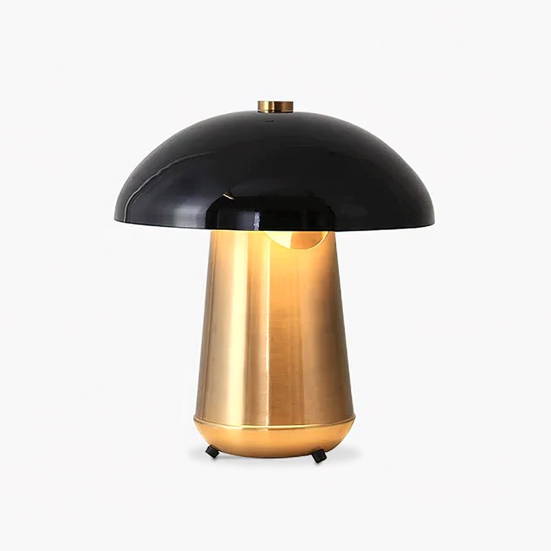 Modern Mushroom Metal Accent Table Lamp for Bedroom and Living Room