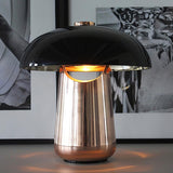 Modern Mushroom Metal Accent Table Lamp for Bedroom and Living Room