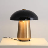 Modern Mushroom Metal Accent Table Lamp for Bedroom and Living Room