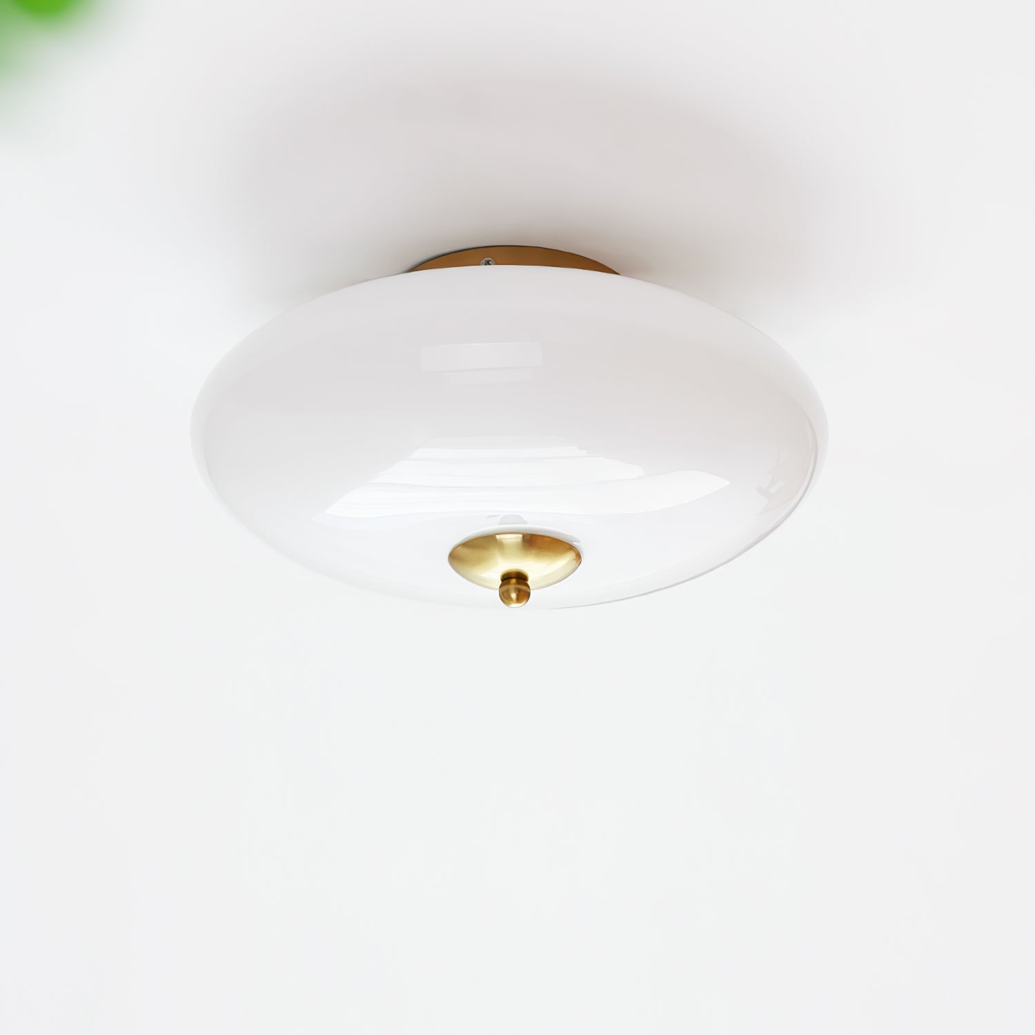 Modern Opal Glass LED Flush Mount Ceiling Lamp for Kitchen and Bathroom