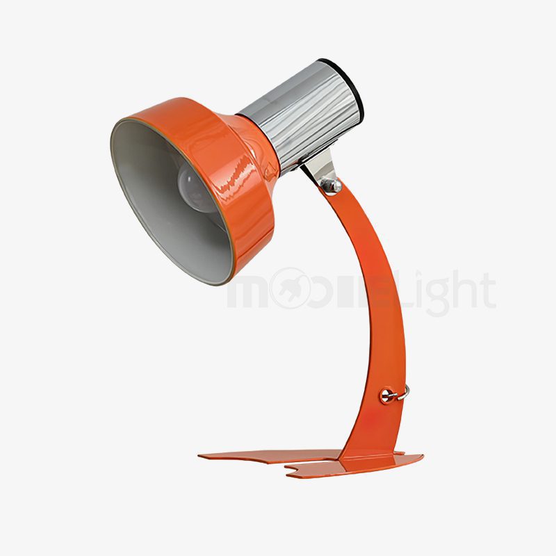 stylish-orange-and-chrome-metal-bedside-lamp-with-vibrant-apple-green-wire