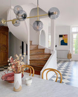 contemporary-multi-glass-globe-pendant-light-with-round-orb-shades-and-polished-brass-frame