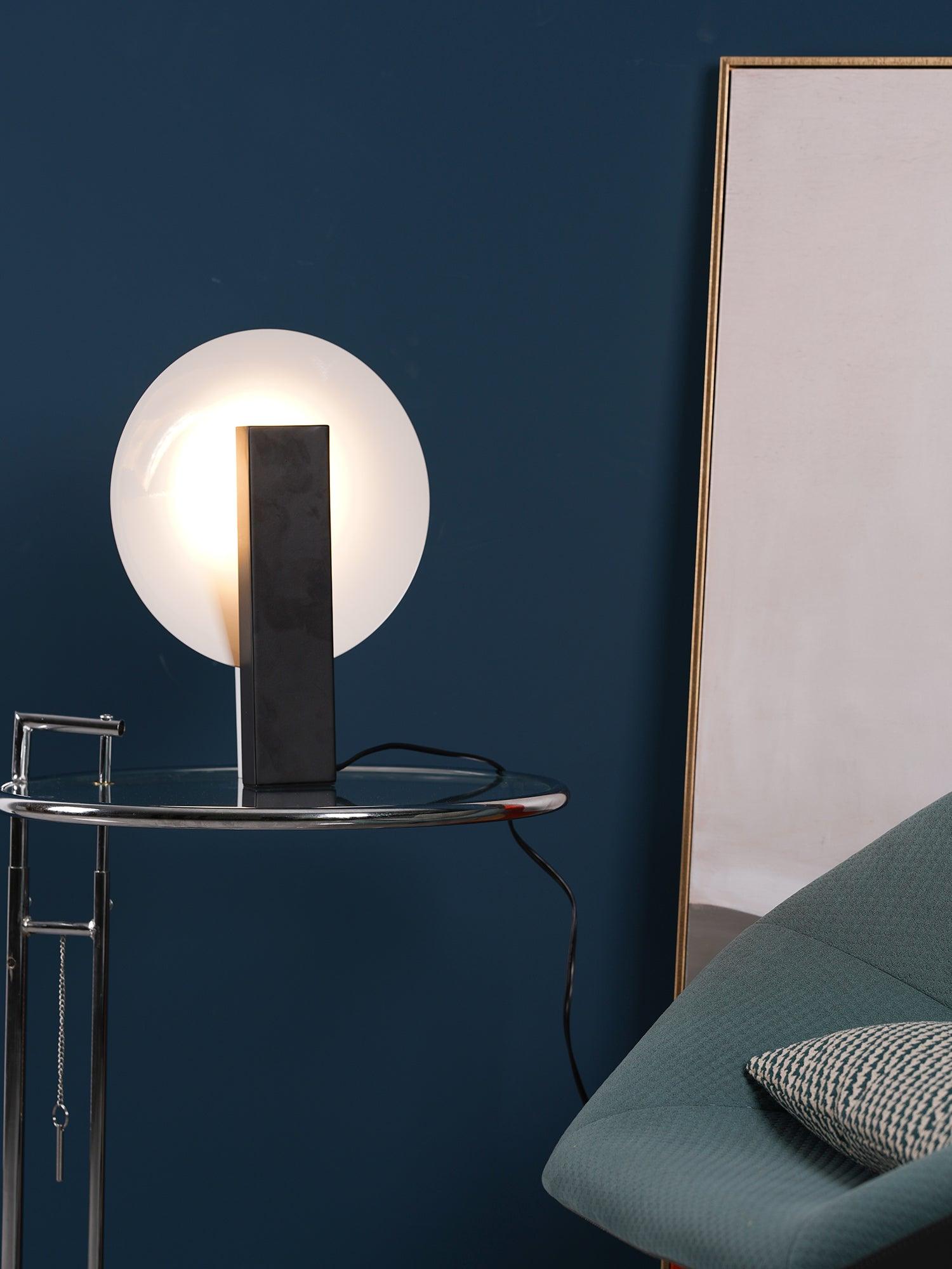 Modern Orbe Indirect Light Table Lamp with Minimalist Conical Design for Indoor Use