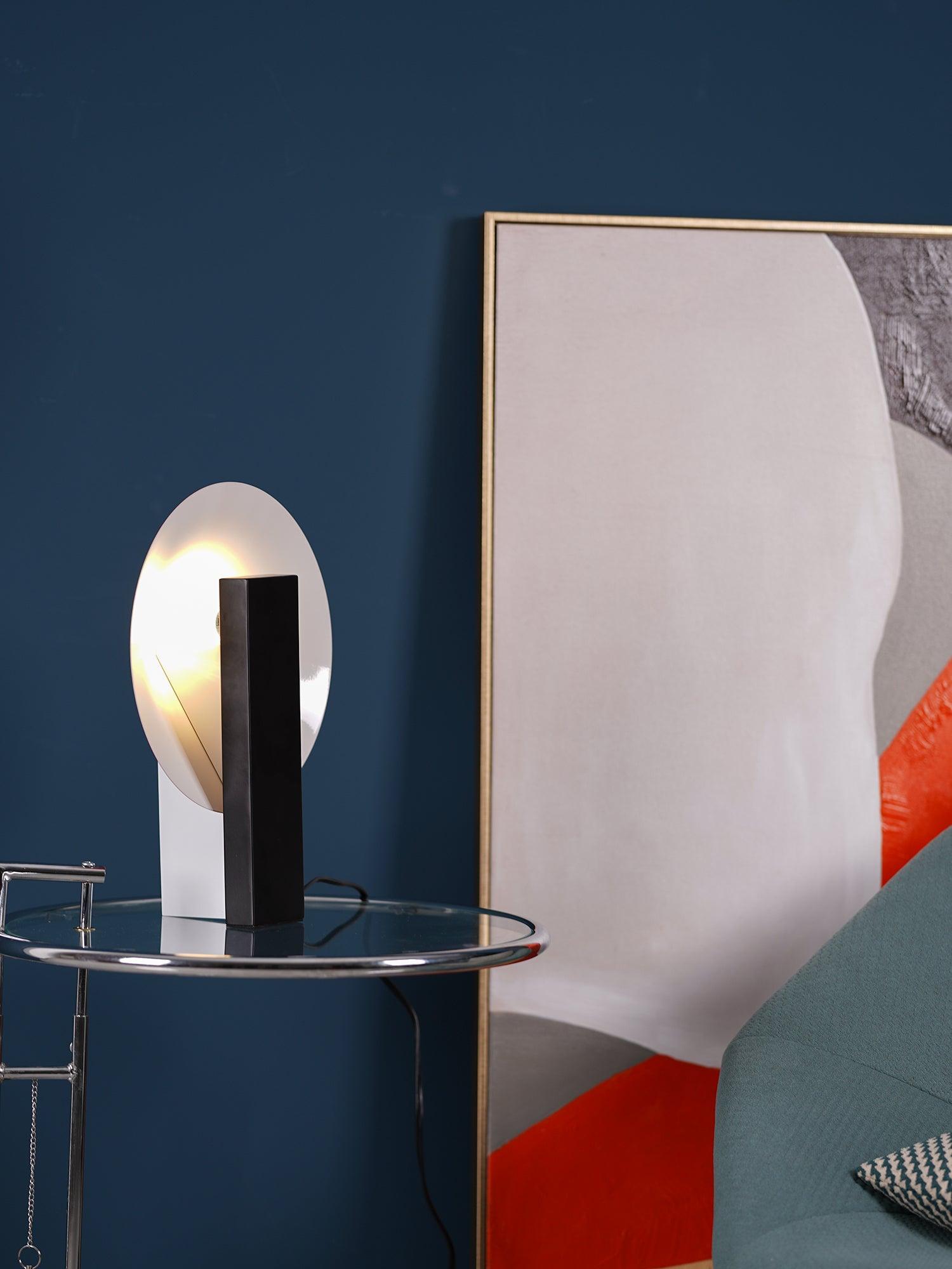 Modern Orbe Indirect Light Table Lamp with Minimalist Conical Design for Indoor Use