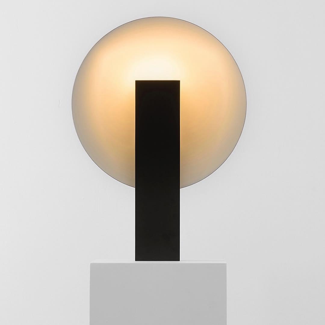 Modern Orbe Indirect Light Table Lamp with Minimalist Conical Design for Indoor Use