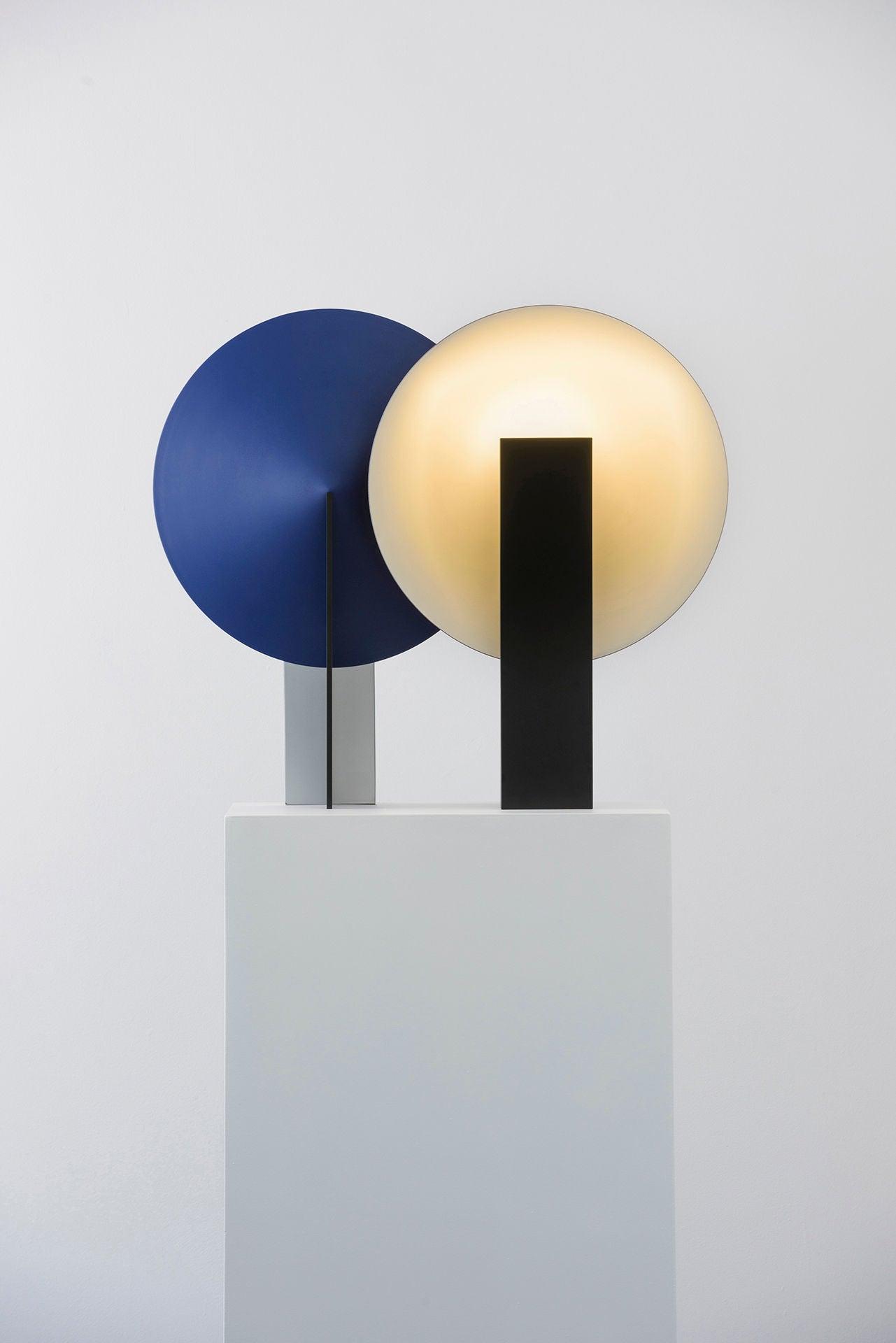 Modern Orbe Indirect Light Table Lamp with Minimalist Conical Design for Indoor Use