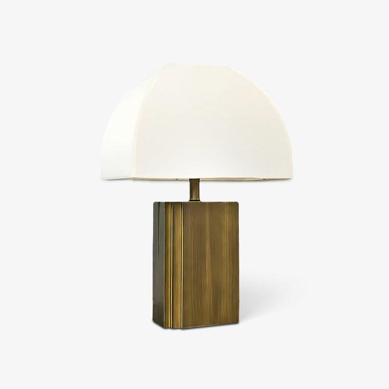 Oregon Antique Gold Resin Table Lamp with White Fabric Shade for Classic Interior Decor