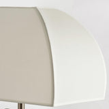 Oregon Antique Gold Resin Table Lamp with White Fabric Shade for Classic Interior Decor