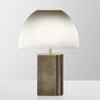 Oregon Antique Gold Resin Table Lamp with White Fabric Shade for Classic Interior Decor