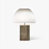 Oregon Antique Gold Resin Table Lamp with White Fabric Shade for Classic Interior Decor