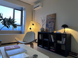 Modern Rice Paper Origami Lantern Floor Lamp Geometric Standing Light for Living Room and Bedroom