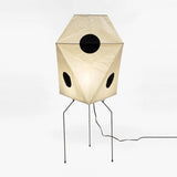 Modern Rice Paper Origami Lantern Floor Lamp Geometric Standing Light for Living Room and Bedroom