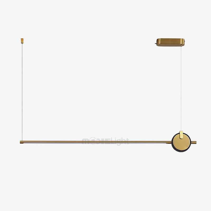 minimalist-led-linear-pendant-light-with-gold-sphere-trim-for-dining-room