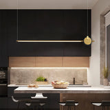 minimalist-led-linear-pendant-light-with-gold-sphere-trim-for-dining-room