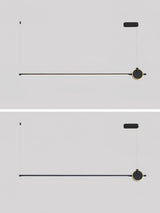 minimalist-led-linear-pendant-light-with-gold-sphere-trim-for-dining-room
