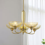 mid-century-scalloped-amber-glass-brass-chandelier-5-arm-pendant-lighting-for-dining-room