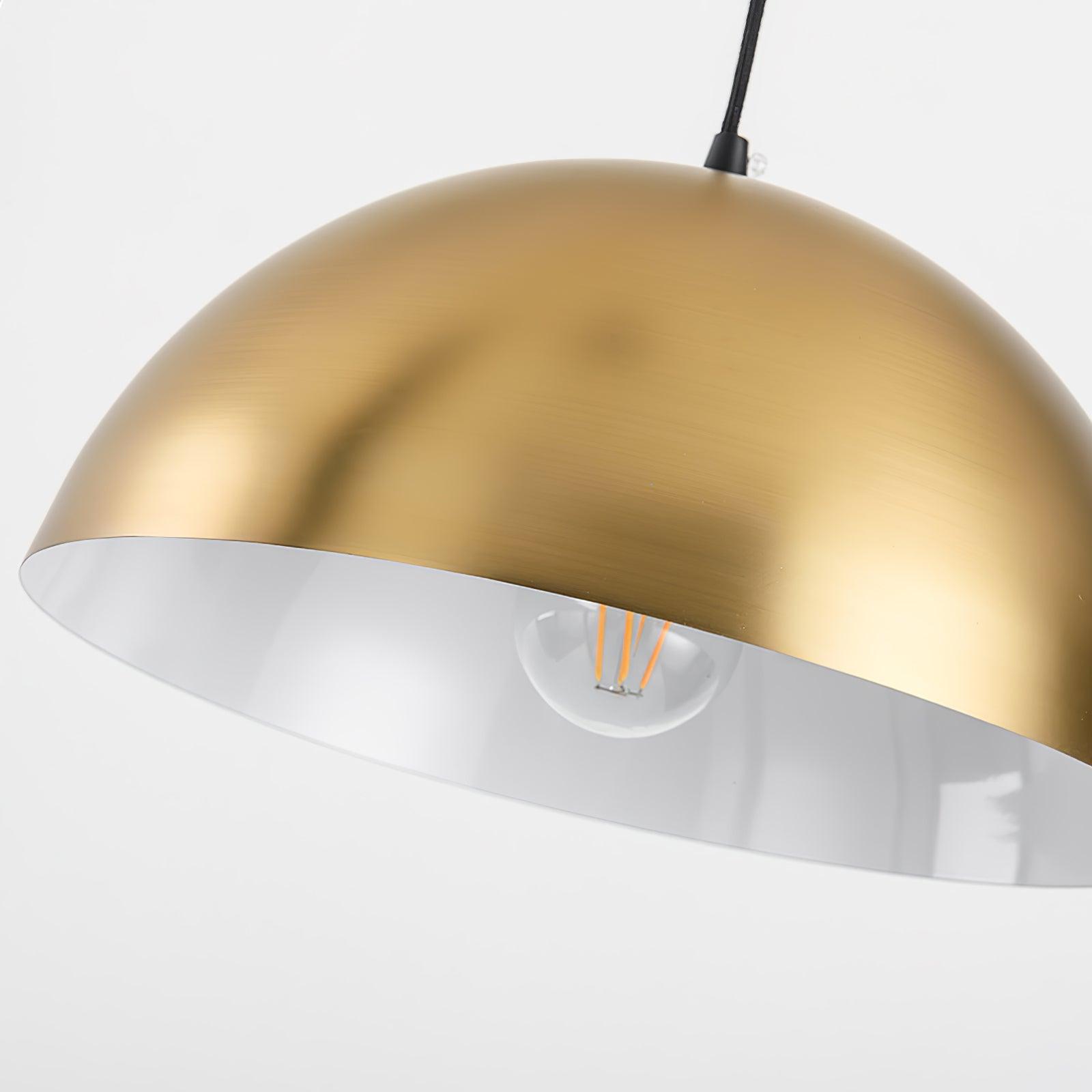 Otto Contemporary Arched Floor Lamp with Metal Shade and Marble Base for Modern Living Rooms