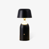 Retro Mushroom LED Table Lamp with Rechargeable Battery Portable Metal Desk Light