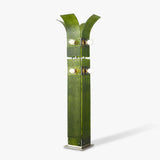 Modern Palm Tree Torchiere Floor Lamp with Acrylic Leaves for Living Room