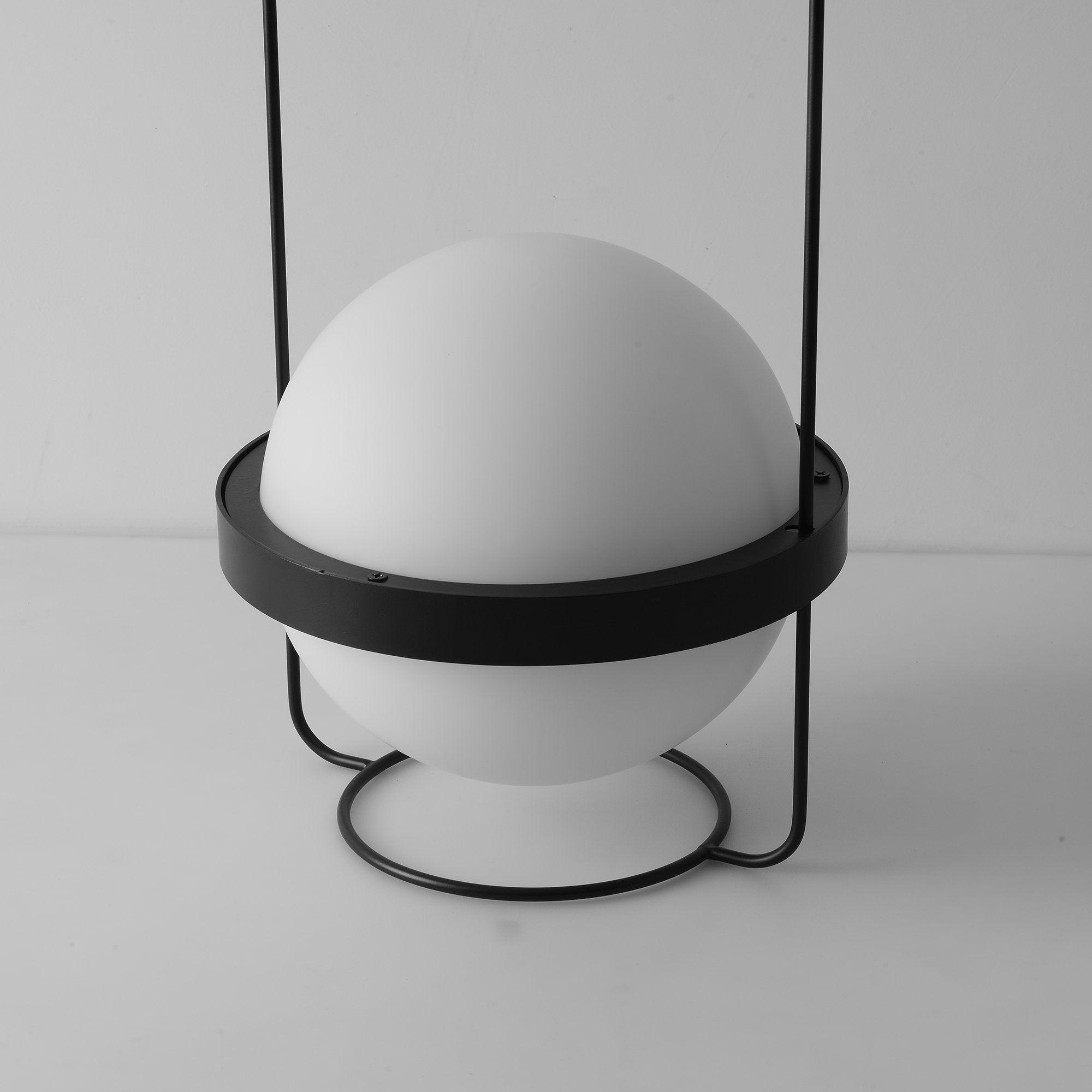 Modern Minimalist LED Table Lamp with Spherical Acrylic Diffuser for Bedside and Office