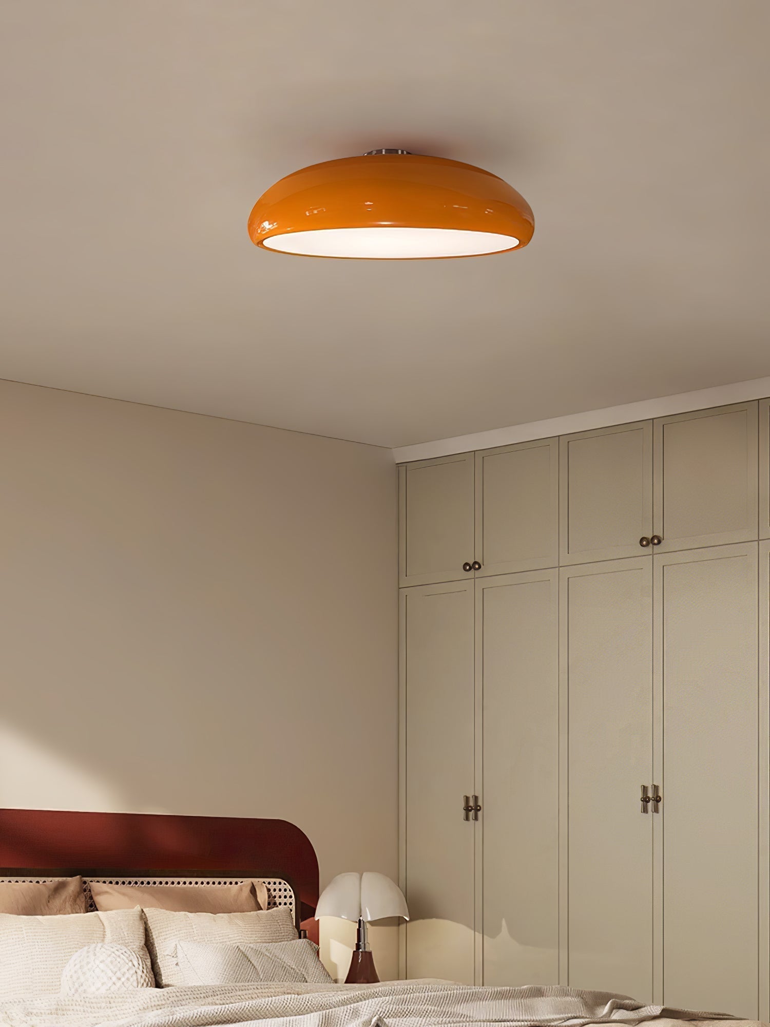 Pangen Modern Dome Ceiling Lamp Large 60cm Flush Mount Fixture for Kitchen Living Room Bedroom