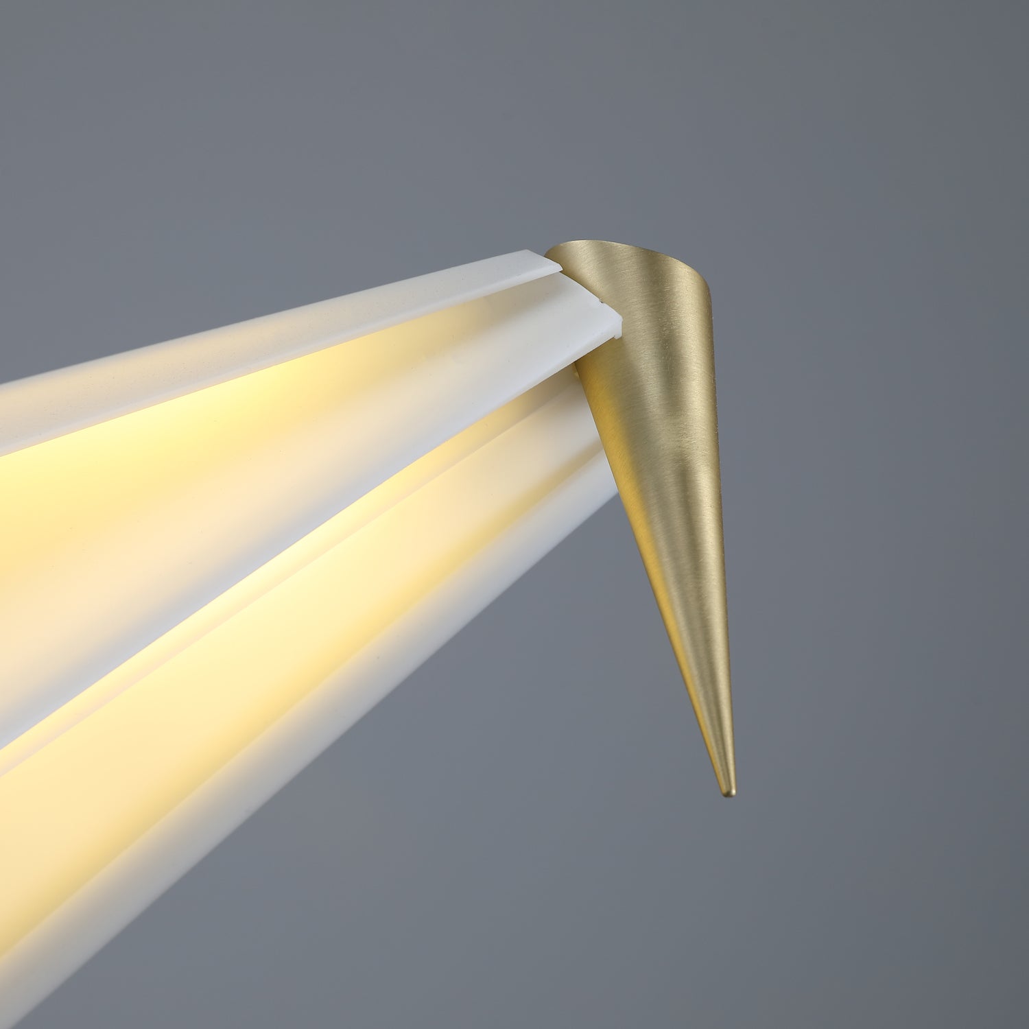 Modern Origami Paper Crane LED Floor Lamp Gold Bird Torchiere Standing Light