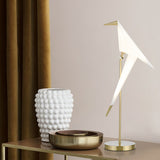 Modern Origami Bird LED Table Lamp Creative Paper Crane Nightstand Light