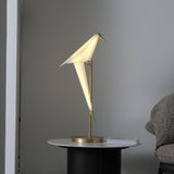Modern Origami Bird LED Table Lamp Creative Paper Crane Nightstand Light