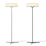 Minimalist Oriental Lantern Inspired LED Floor Lamp with Parchment Diffuser and Metal Base