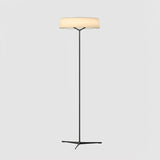Minimalist Oriental Lantern Inspired LED Floor Lamp with Parchment Diffuser and Metal Base