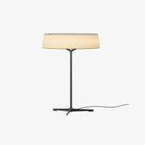 Modern Minimalist Dama Lantern Accent Table Lamp with Parchment Shade and Tripod Metal Base
