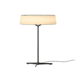 Modern Minimalist Dama Lantern Accent Table Lamp with Parchment Shade and Tripod Metal Base