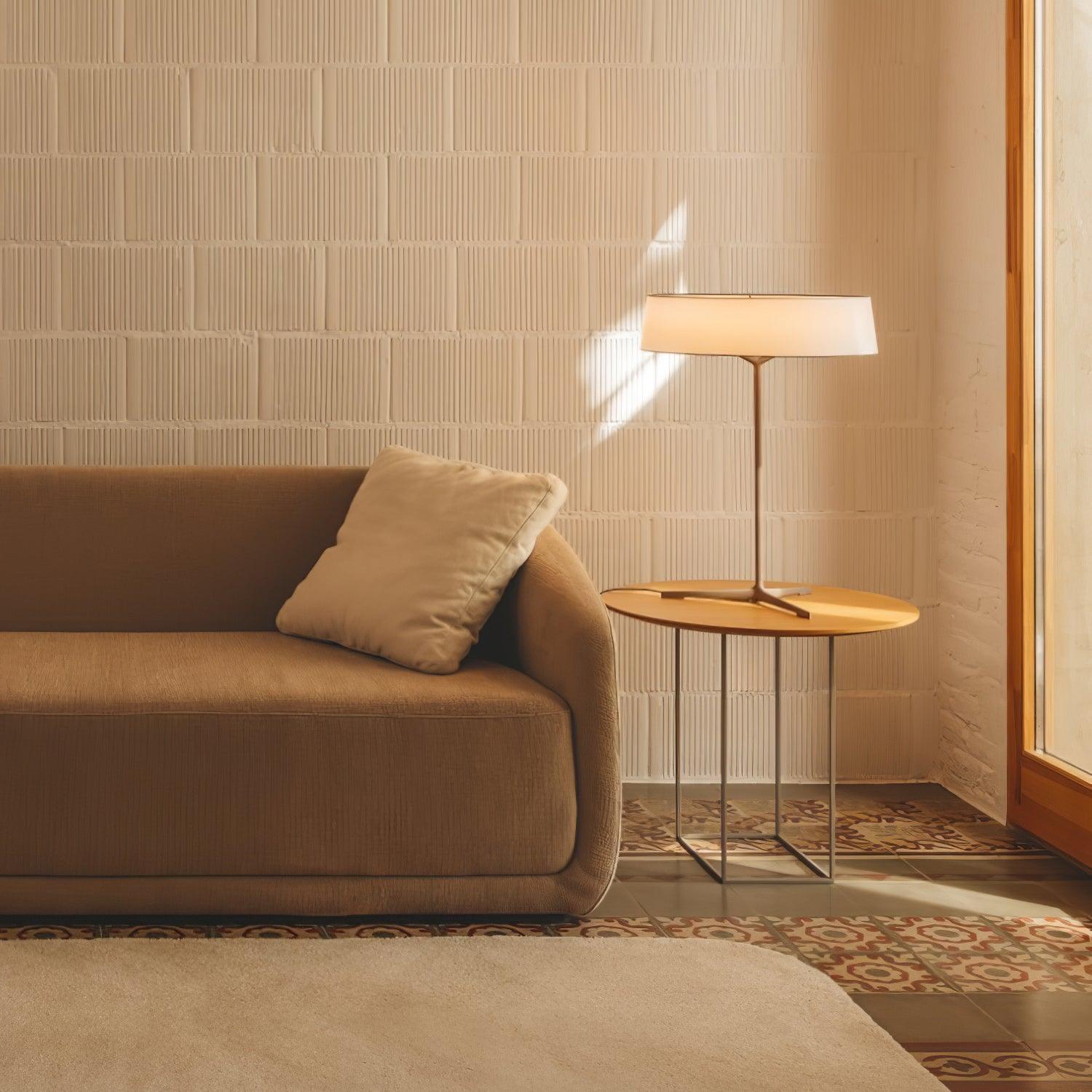 Modern Minimalist Dama Lantern Accent Table Lamp with Parchment Shade and Tripod Metal Base