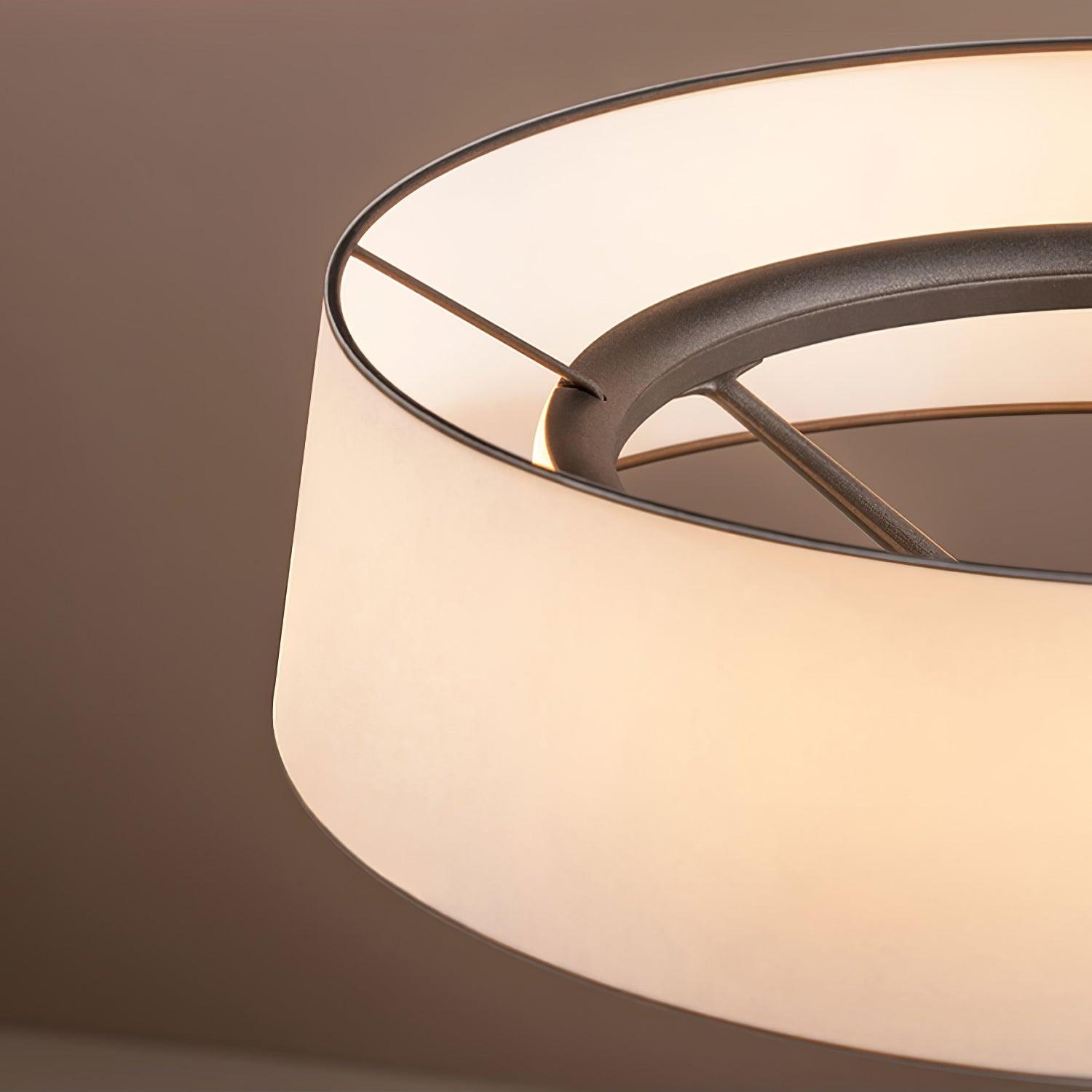 Modern Minimalist Dama Lantern Accent Table Lamp with Parchment Shade and Tripod Metal Base
