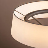 Modern Minimalist Dama Lantern Accent Table Lamp with Parchment Shade and Tripod Metal Base