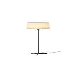 Modern Minimalist Dama Lantern Accent Table Lamp with Parchment Shade and Tripod Metal Base