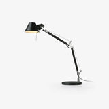 Modern Adjustable Aluminum Swing Arm Desk Lamp with Conical Shade for Task Lighting and Home Office